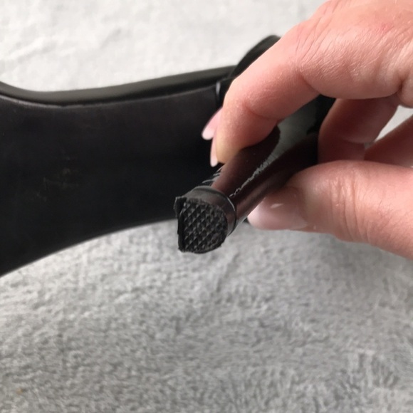 Jeffrey Campbell Black Suede & Leather Solitaire Heels Size 7 - Picture 8 of 13